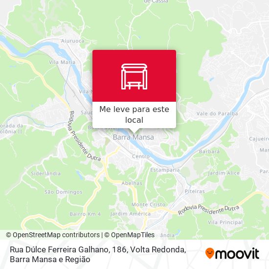 Rua Dúlce Ferreira Galhano, 186 mapa