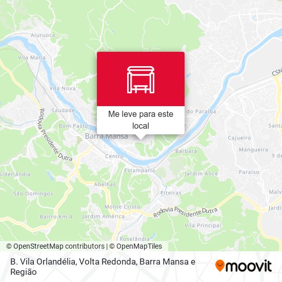 B. Vila Orlandélia mapa