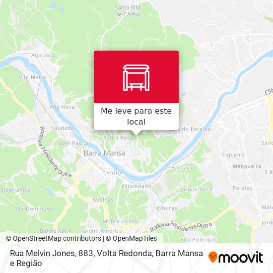 Rua Melvin Jones, 883 mapa
