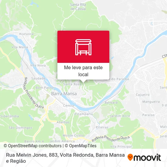 Rua Melvin Jones, 883 mapa
