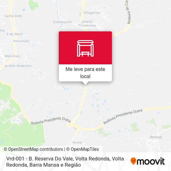 Vrd-001 - B. Reserva Do Vale, Volta Redonda mapa
