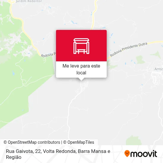 Rua Gaivota, 22 mapa