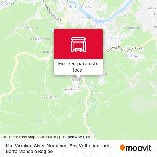 Rua Virgilino Alves Nogueira, 296 mapa