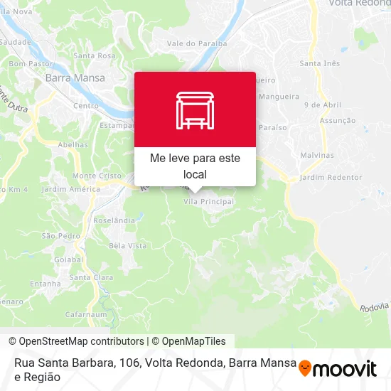 Rua Santa Barbara, 106 mapa