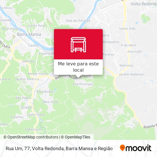 Rua Um, 77 mapa