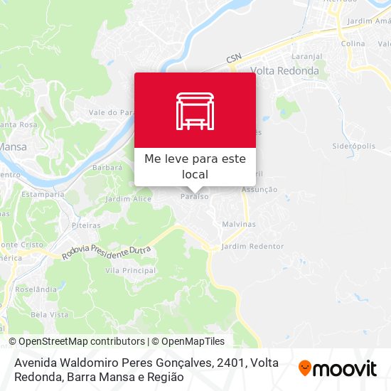 Avenida Waldomiro Peres Gonçalves, 2401 mapa