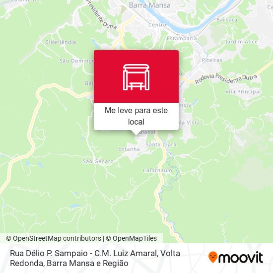Rua Délio P. Sampaio - C.M. Luiz Amaral mapa