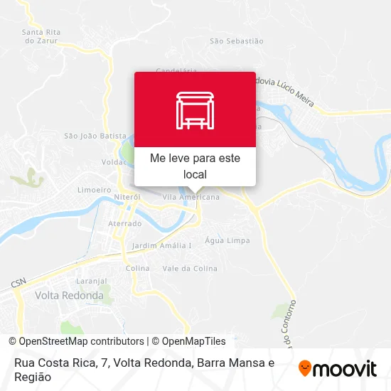 Rua Costa Rica, 7 mapa