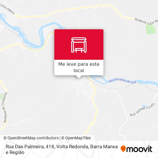 Rua Das Palmeira, 418 mapa