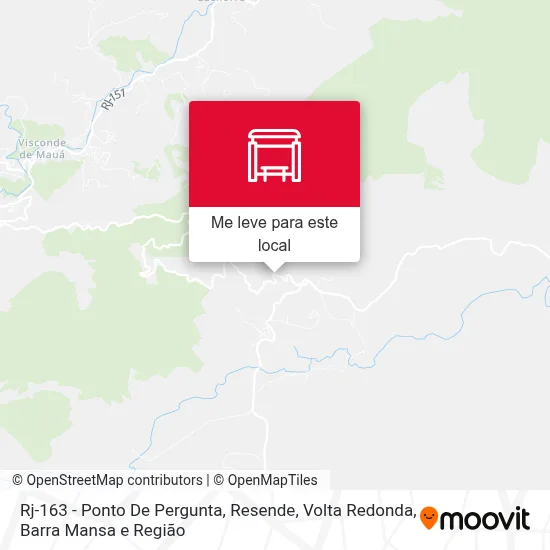 Rj-163 - Ponto De Pergunta, Resende mapa