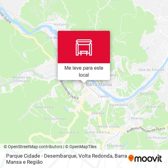 Parque Cidade - Desembarque mapa