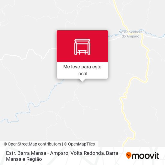 Estr. Barra Mansa - Amparo mapa