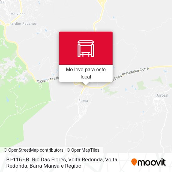 Br-116 - B. Rio Das Flores, Volta Redonda mapa