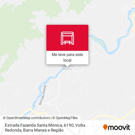 Estrada Fazenda Santa Mônica, 6190 mapa