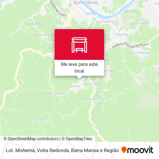 Lot. Mohema mapa