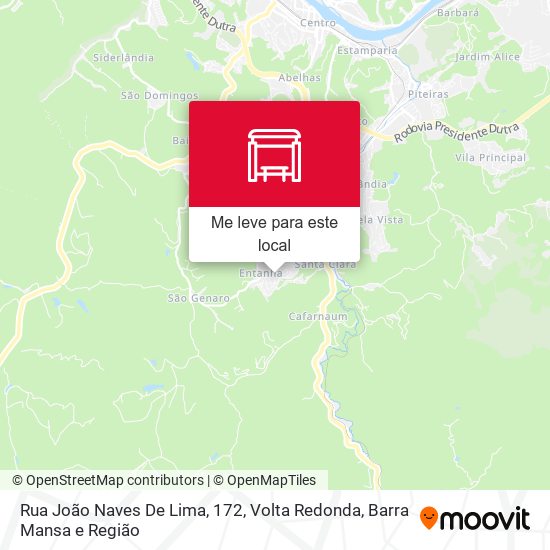 Rua João Naves De Lima, 172 mapa