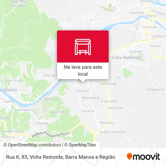 Rua K, 83 mapa