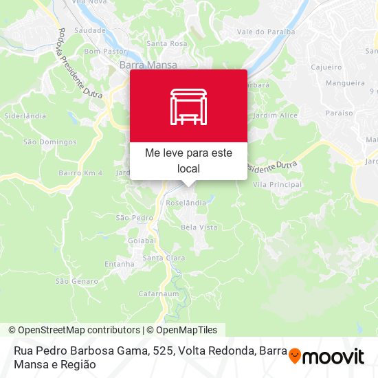 Rua Pedro Barbosa Gama, 525 mapa