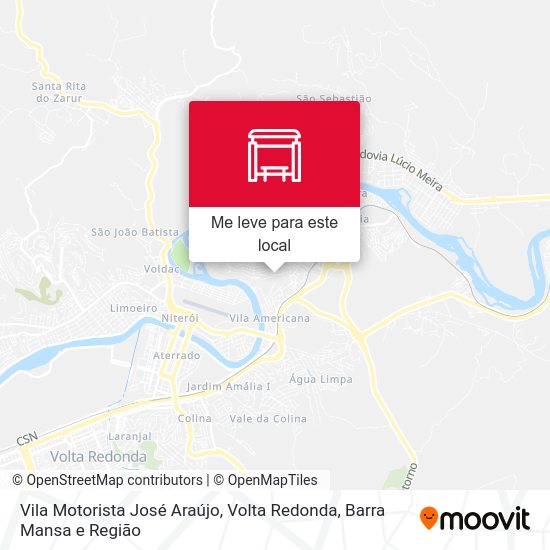 Vila Motorista José Araújo mapa