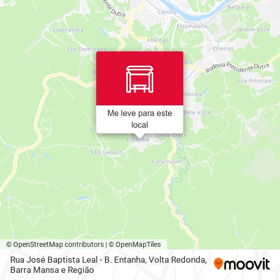 Rua José Baptista Leal - B. Entanha mapa
