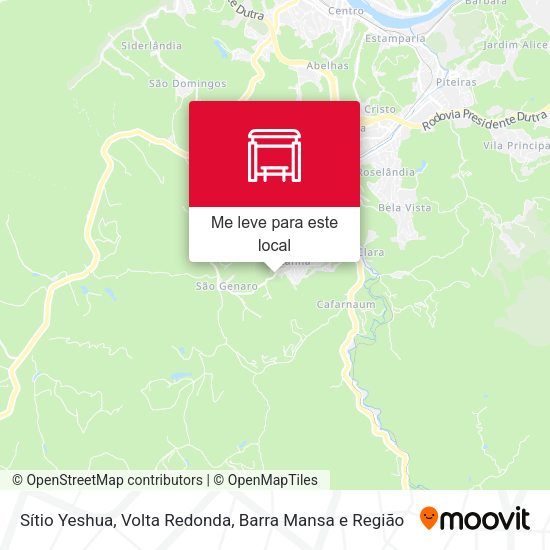 Sítio Yeshua mapa