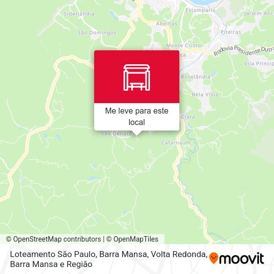 Loteamento São Paulo, Barra Mansa mapa