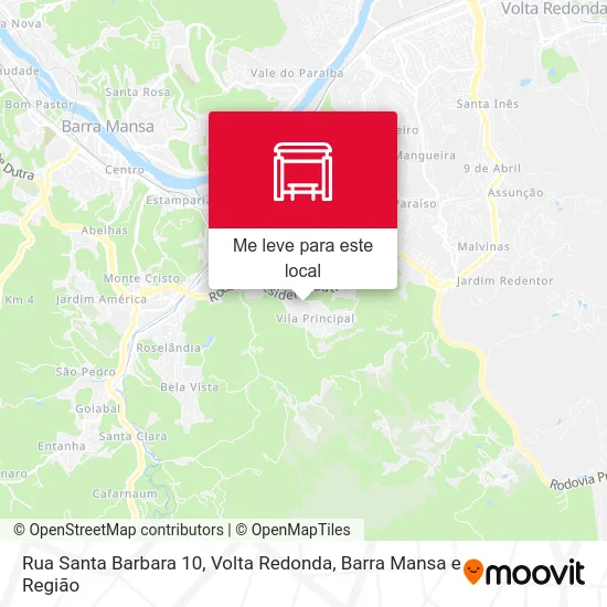 Rua Santa Barbara 10 mapa