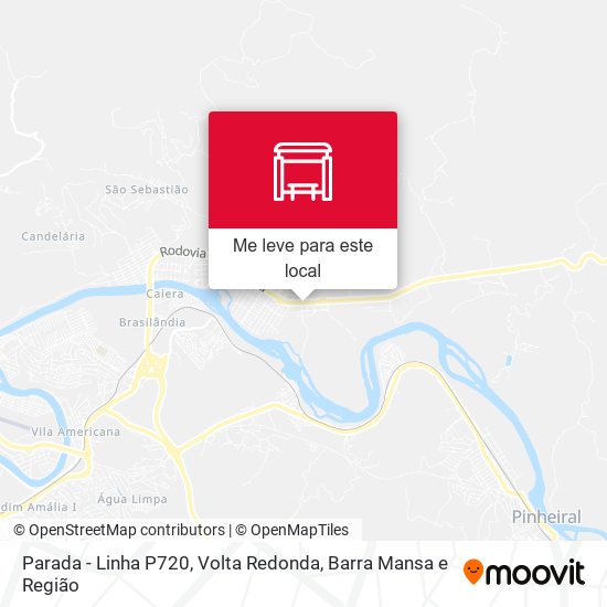 Parada - Linha P720 mapa