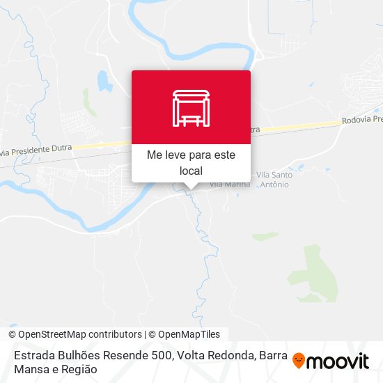 Estrada Bulhões Resende 500 mapa