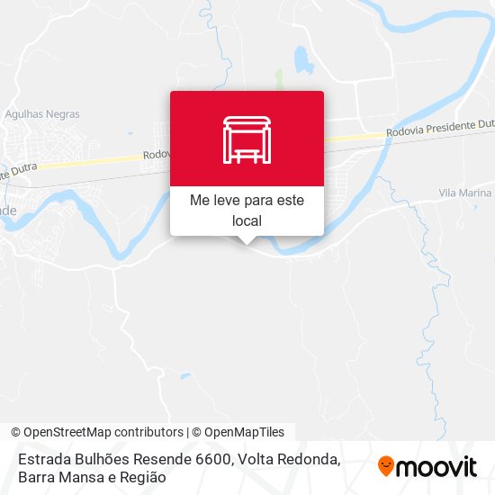 Estrada Bulhões Resende 6600 mapa