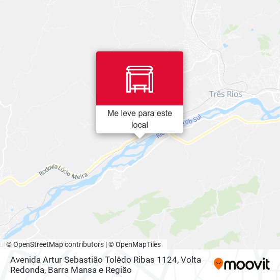 Avenida Artur Sebastião Tolêdo Ribas 1124 mapa