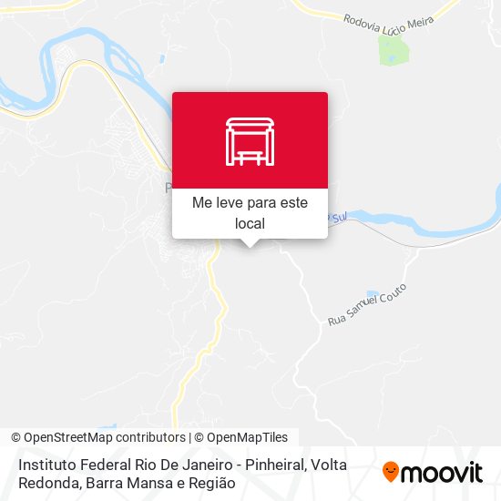 Instituto Federal Rio De Janeiro - Pinheiral mapa