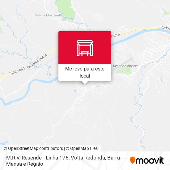 M.R.V. Resende - Linha 175 mapa