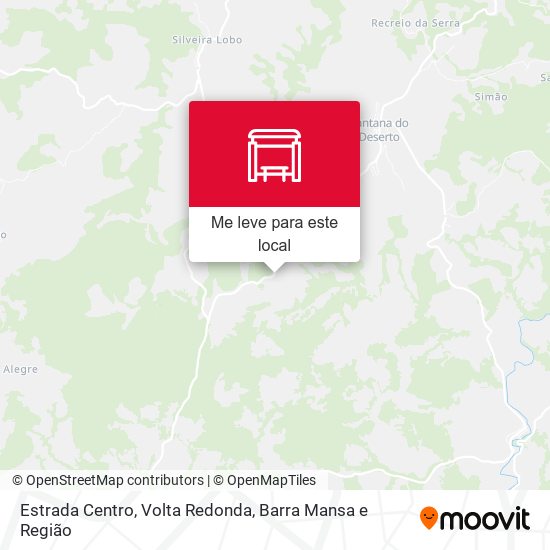 Estrada Centro mapa