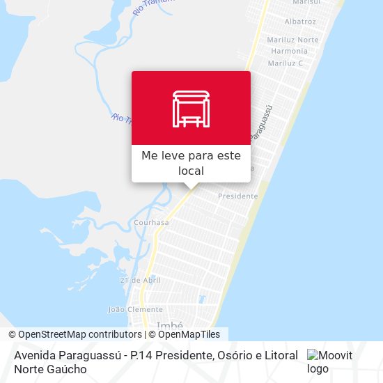 Avenida Paraguassú - P.14 Presidente mapa