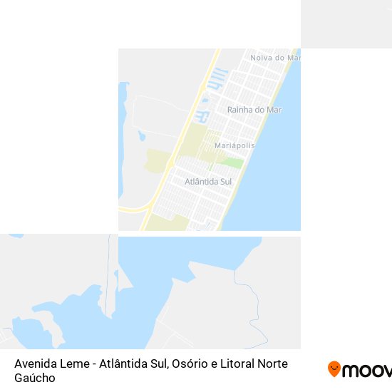 Avenida Leme - Atlântida Sul mapa