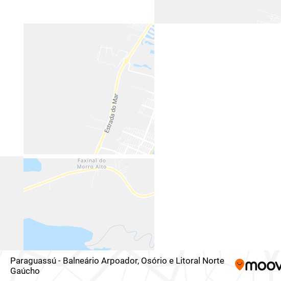 Paraguassú - Balneário Arpoador mapa