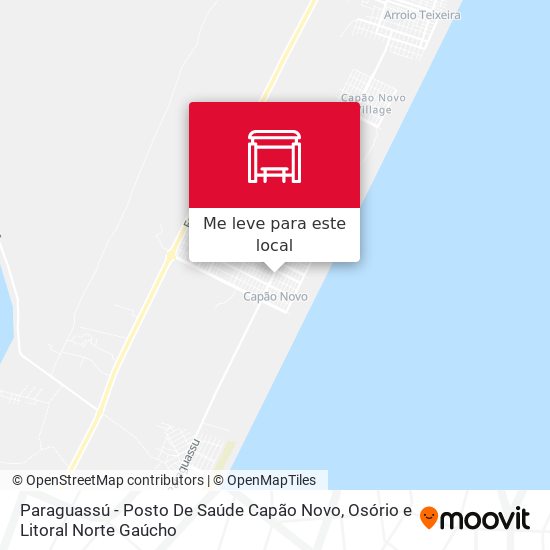 Paraguassú - Posto De Saúde Capão Novo mapa