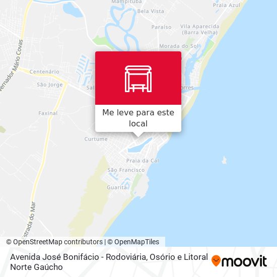 Avenida José Bonifácio - Rodoviária mapa