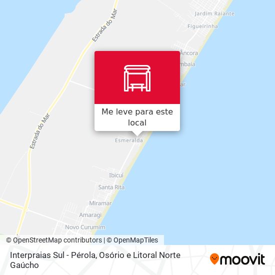 Interpraias Sul - Pérola mapa