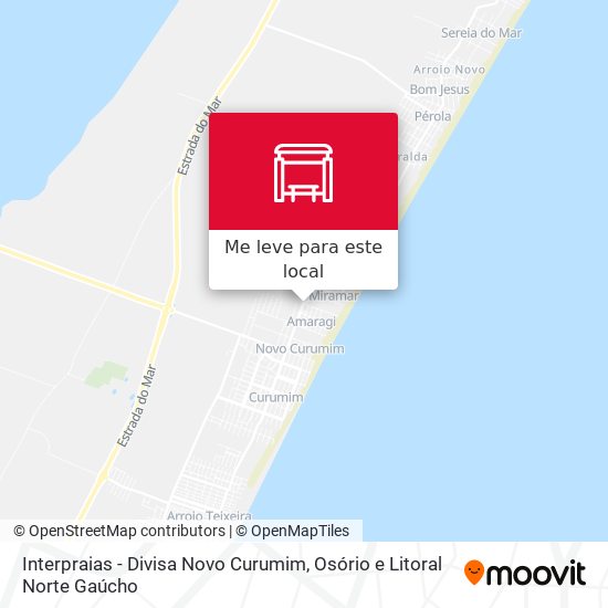 Interpraias - Divisa Novo Curumim mapa