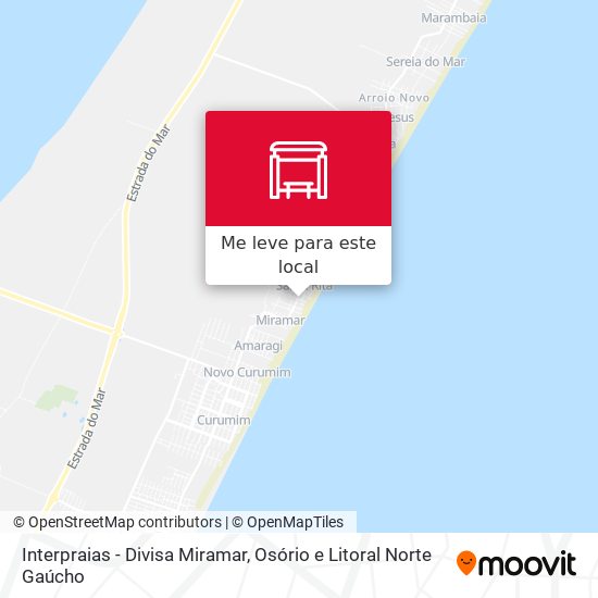 Interpraias - Divisa Miramar mapa
