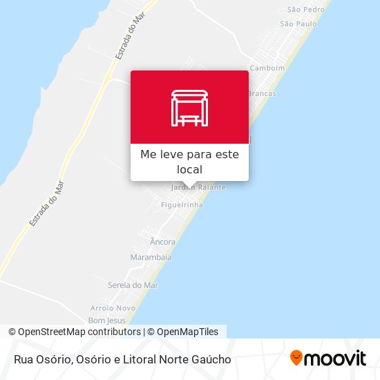 Rua Osório mapa