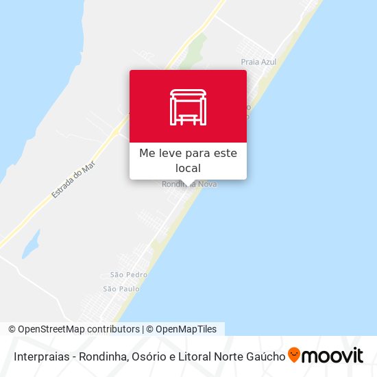 Interpraias - Rondinha mapa