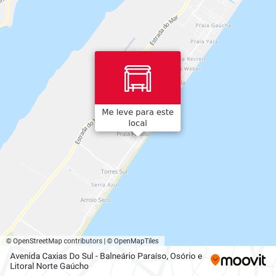 Avenida Caxias Do Sul - Balneário Paraíso mapa