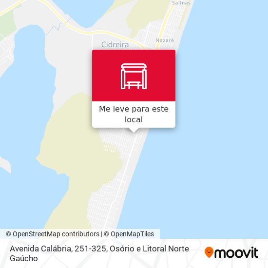 Avenida Calábria, 251-325 mapa