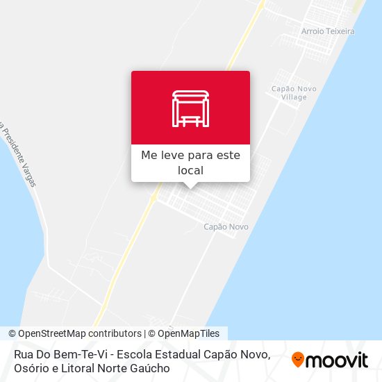 Rua Do Bem-Te-Vi - Escola Estadual Capão Novo mapa