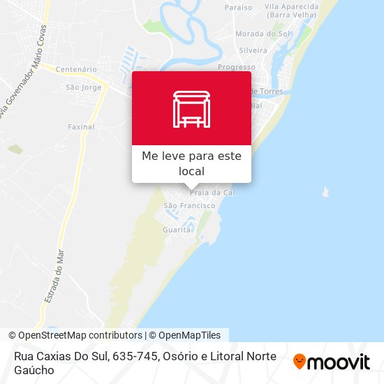 Rua Caxias Do Sul, 635-745 mapa