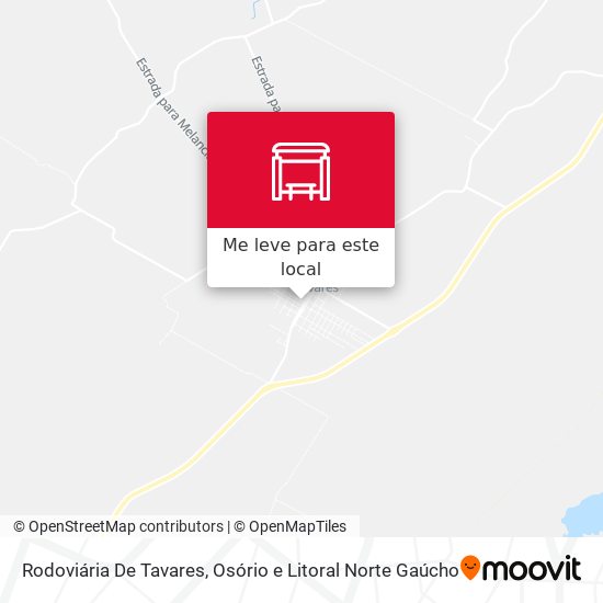 Rodoviária De Tavares mapa