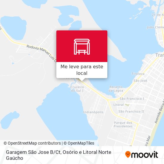 Garagem São Jose B/Ct mapa